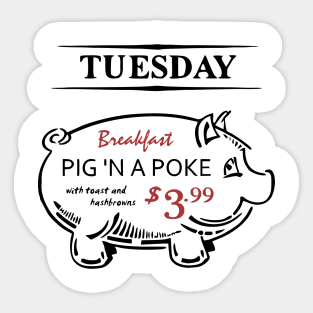 Pig 'n a Poke Sticker
